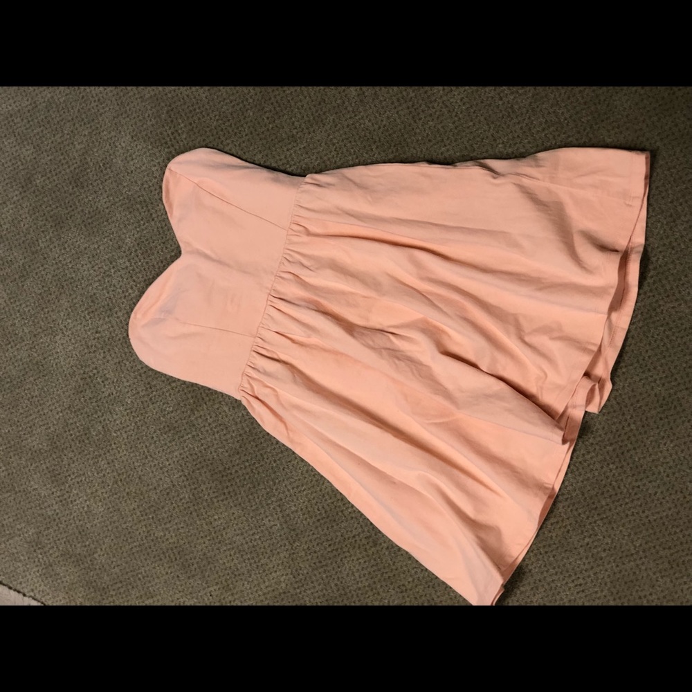 Cotton strapless dress